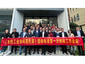 祝贺《水性工业涂料用色浆》团体标准第一次制标会议顺利召开